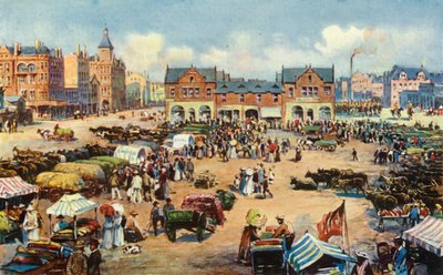 मार्केट स्क्वायर, जोहान्सबर्ग, 1901। द्वारा अज्ञात