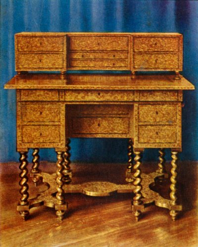 किंग विलियम III, 1938 की मार्क्वेट्री लेखन तालिका। द्वारा अज्ञात