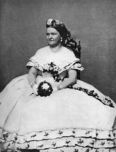 मैरी टॉड लिंकन, राष्ट्रपति अब्राहम लिंकन की पत्नी, c1860s, 1908 द्वारा अज्ञात