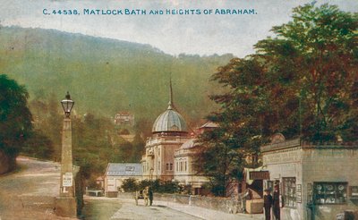 मैटलॉक बाथ और हाइट्स ऑफ़ अब्राहम, डर्बीशायर, c1905। द्वारा अज्ञात