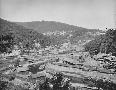 माउच चंक, पेन्सिलवेनिया, माउंट पिसगा दिखा, c1897। द्वारा अज्ञात