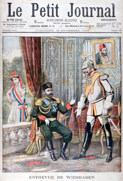 ज़ार निकोलस द्वितीय और कैसर विल्हेम द्वितीय, विस्बाडेन, जर्मनी, 1903 के बीच बैठक द्वारा अज्ञात
