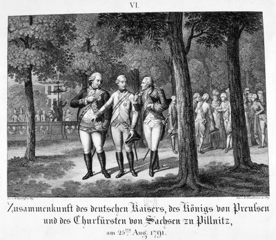 जर्मन सम्राट से मुलाकात, 25 अगस्त, 1791, 19 वीं शताब्दी द्वारा अज्ञात