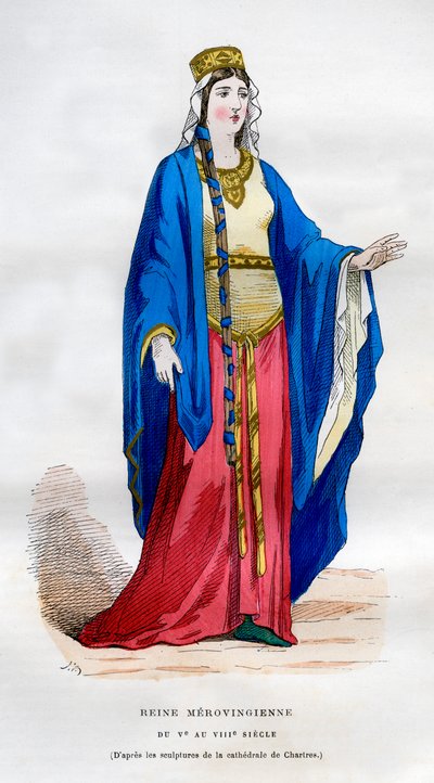 मेरोविंगियन रानी, 5 वीं -8 वीं शताब्दी 1882-1884 द्वारा अज्ञात