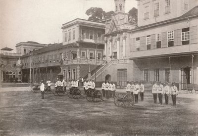 सैन्य पुलिस: एक मशीन गन सेक्शन, 1914 द्वारा अज्ञात