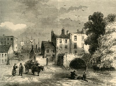मिल तालाब पुल, 1826 में, c1878। द्वारा अज्ञात