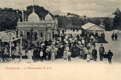 खनिज पानी वसंत नंबर 4, येसेतुकी, रूस, 1900। द्वारा अज्ञात