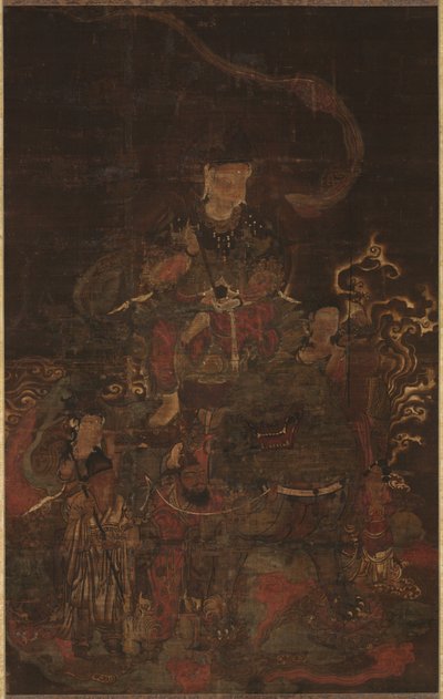 मंजू और अटेंडेंट, 1200s। द्वारा अज्ञात