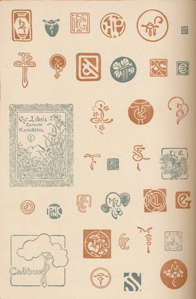 मोनोग्राम और मार्क्स, c1890, 1905 द्वारा अज्ञात