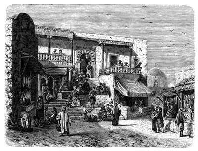 सिदी बू सैद, ट्यूनिस में मूरिश कॉफी हाउस, c1890 द्वारा अज्ञात