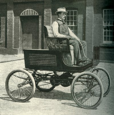 मोटर-कार नई स्टोरेज बैटरी, 1902 से लैस है। द्वारा अज्ञात