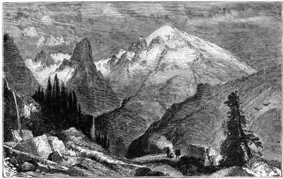 माउंट शास्ता, सिएरा नेवादा, कैलिफोर्निया, संयुक्त राज्य अमेरिका के उत्तरी शिखर, c1870 द्वारा अज्ञात