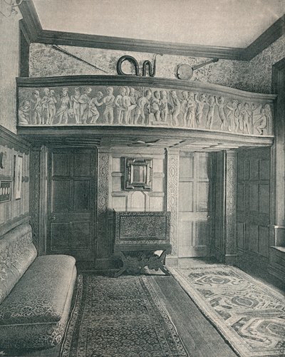 मूर्तिकला के साथ संगीत गैलरी, c1893। द्वारा अज्ञात