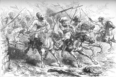 दिल्ली पर विद्रोहियों को आगे बढ़ाने, c1880 द्वारा अज्ञात