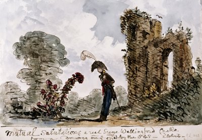 'आपसी अभिवादन'। विलियम क्रॉच, c.1838। द्वारा अज्ञात