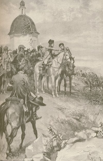 1896 में ऑस्टेरलिट्ज़ में नेपोलियन और उनका स्टाफ द्वारा अज्ञात