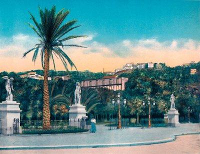 नेपल्स - विला कोमुनले प्रवेश द्वार, c1900। द्वारा अज्ञात