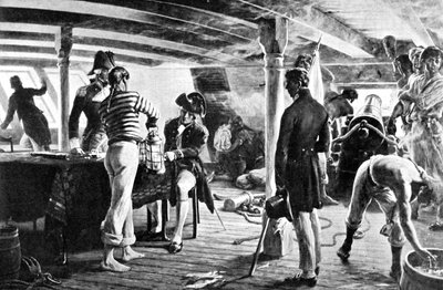 नेल्सन ने कोपेनहेगन में अपने ऐतिहासिक संदेश को सील कर दिया, 1801 द्वारा अज्ञात