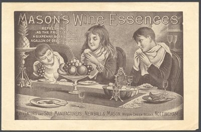 न्यूबॉल और मेसन वाइन एसेंस, 1890s द्वारा अज्ञात