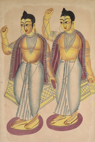 Nitai and Gaur, 1800s.  द्वारा अज्ञात