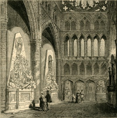 वेस्टमिंस्टर एब्बे का उत्तर ट्रेन्सेप्ट, 1830, 1881। द्वारा अज्ञात