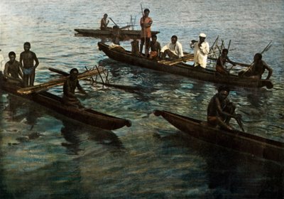 न्यू गिनी। पापुआन पिरोग्स, पापुआ न्यू गिनी। पापुआन पिरोग्स, 1900। द्वारा अज्ञात