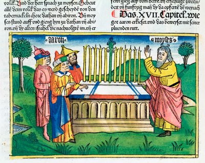 गिनती 17:1-11: हारून की लाठी वेदी पर खिलती है द्वारा अज्ञात