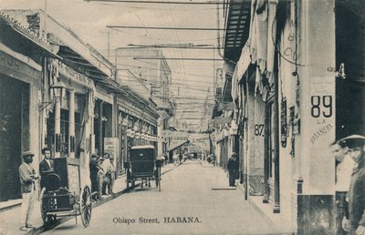 बिशप स्ट्रीट, हवाना, c1910 द्वारा अज्ञात