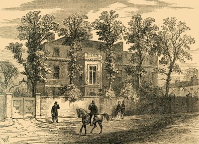 ओल्ड गोर हाउस, 1830 में, c1876। द्वारा अज्ञात