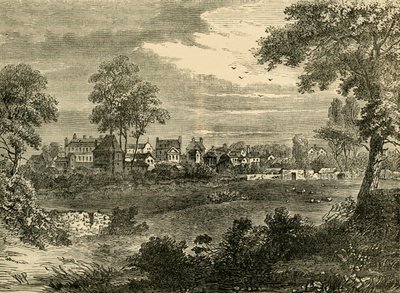 केन्सिंगटन का पुराना दृश्य, लगभग 1750, c1876। द्वारा अज्ञात