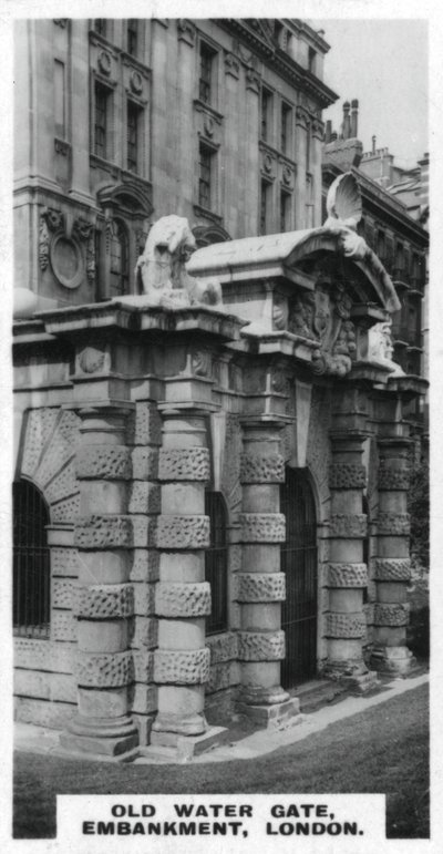 ओल्ड वाटर गेट, तटबंध, लंदन, c1920s द्वारा अज्ञात