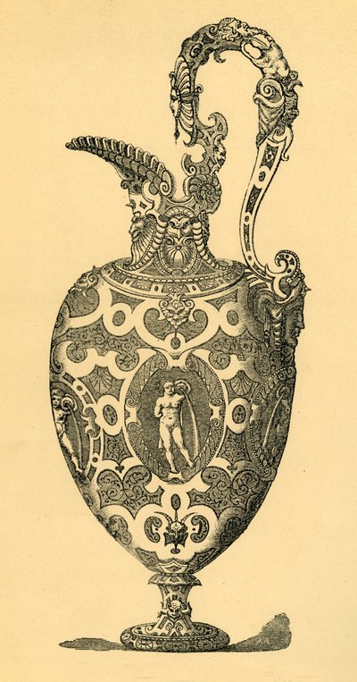 फूलदान या ईवर के लिए मूल डिजाइन, 1881। द्वारा अज्ञात