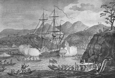 ओतहाइट ने कैप्टन वालिस के सामने आत्मसमर्पण कर दिया, 1773, 1904 द्वारा अज्ञात