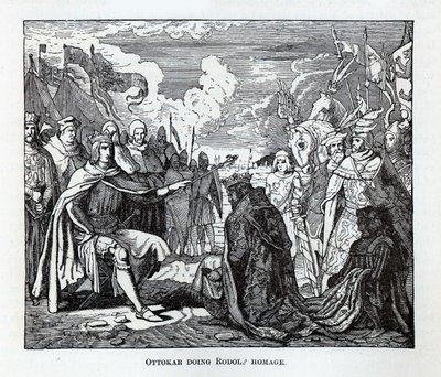 ओटोकर ने रुडोल्फ को श्रद्धांजलि अर्पित की, 1882 द्वारा अज्ञात