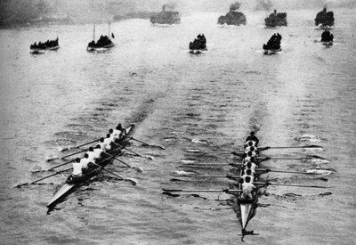 ऑक्सफोर्ड और कैम्ब्रिज बोट रेस, लंदन, 1926-1927 द्वारा अज्ञात