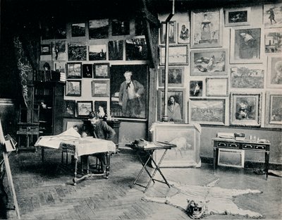 पी। रोल इन द स्टूडियो, सी 1897 द्वारा अज्ञात