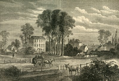 1750 में पैडिंगटन ग्रीन, c1876। द्वारा अज्ञात