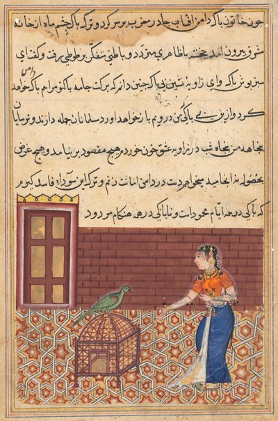 तोता-नामा के किस्से से पेज: पहली रात: तोता खुजस्ता ..., सी को संबोधित करता है। 156 द्वारा अज्ञात