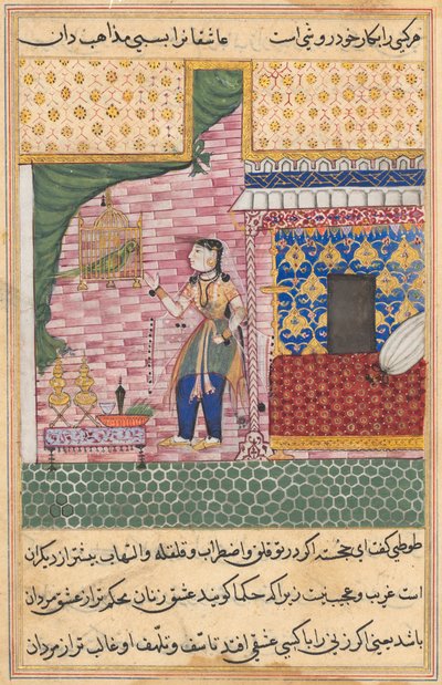 एक तोते की कहानियाँ टुटी-नाम से: सत्रहवीं रात: तोता ..., सी। 1560। द्वारा अज्ञात