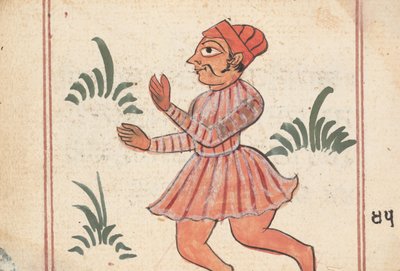 ओमेंस की एक पुस्तक से पृष्ठ, ca. 1800। द्वारा अज्ञात