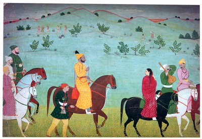 जसरोटा के मियां मुकुंद देव की पेंटिंग, 18वीं सदी द्वारा अज्ञात