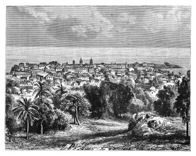 माउंट एंकोन से पनामा सिटी, c1890 द्वारा अज्ञात