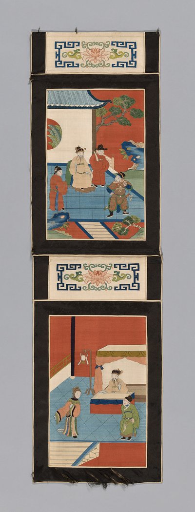 स्क्रीन के लिए पैनल, चीन, किंग राजवंश 1644-1911, 18751900। द्वारा अज्ञात