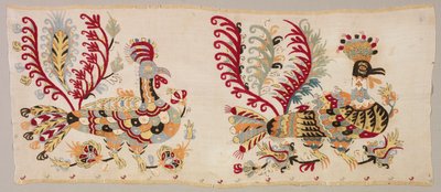 पैनल, संभवतः एक स्कर्ट से, 1800s। द्वारा अज्ञात