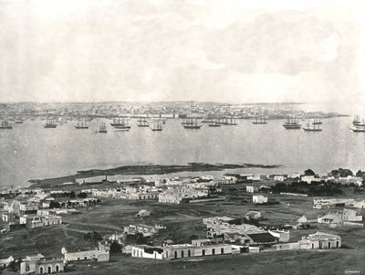 हिलोर से पनोरमा, मोंटेवीडियो, उरुग्वे, 1895। द्वारा अज्ञात