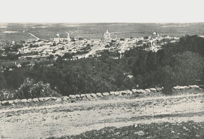 शहर का पैनोरमा, सैन मिगुएल डे ऑलंडे, मैक्सिको, 1895। द्वारा अज्ञात