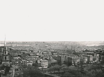 1895 में अमेरिका के बोस्टन शहर का पैनोरमा। द्वारा अज्ञात