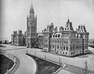 संसद भवन, ओटावा, कनाडा, c1897। द्वारा अज्ञात