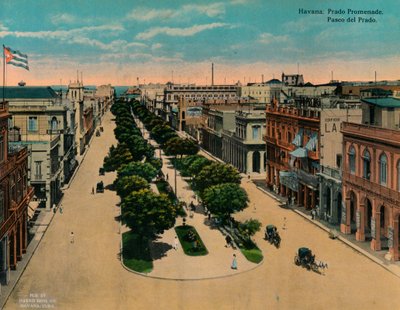 पासेओ डेल प्राडो, हवाना, क्यूबा, c1920 द्वारा अज्ञात