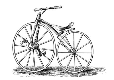 पिकरिंग क्रैंक-पेडल-चालित साइकिल, एक अमेरिकी डिजाइन, c1860s c1880 द्वारा अज्ञात